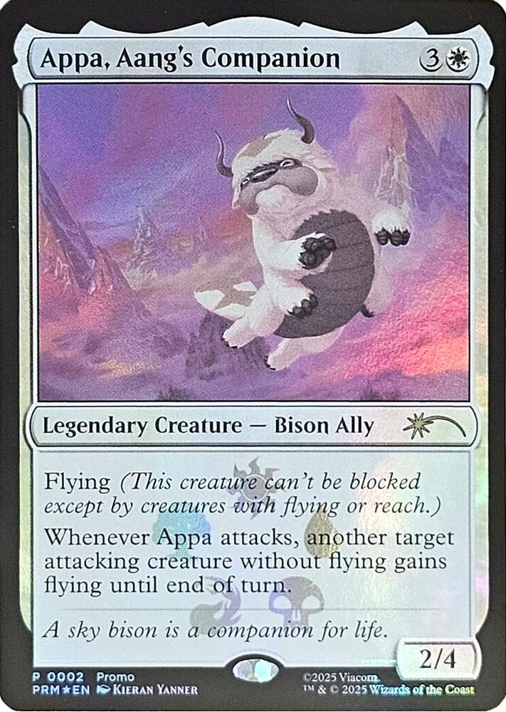 Appa, Aang's Companion 2 (Media Promos)  - Foil | Good Games Modbury