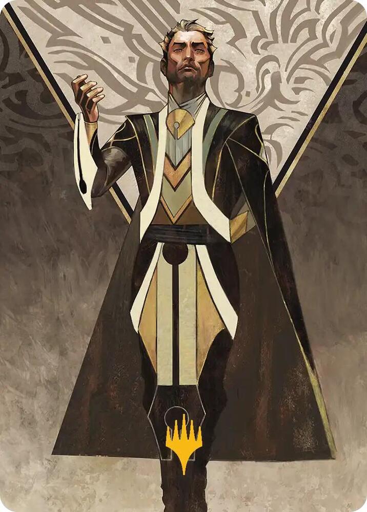 Ral Zarek Guest Lecturer Art Card Gold Stamped Planeswalker Symbol 27 (Art Series: Secrets of Strixhaven)  | Good Games Modbury