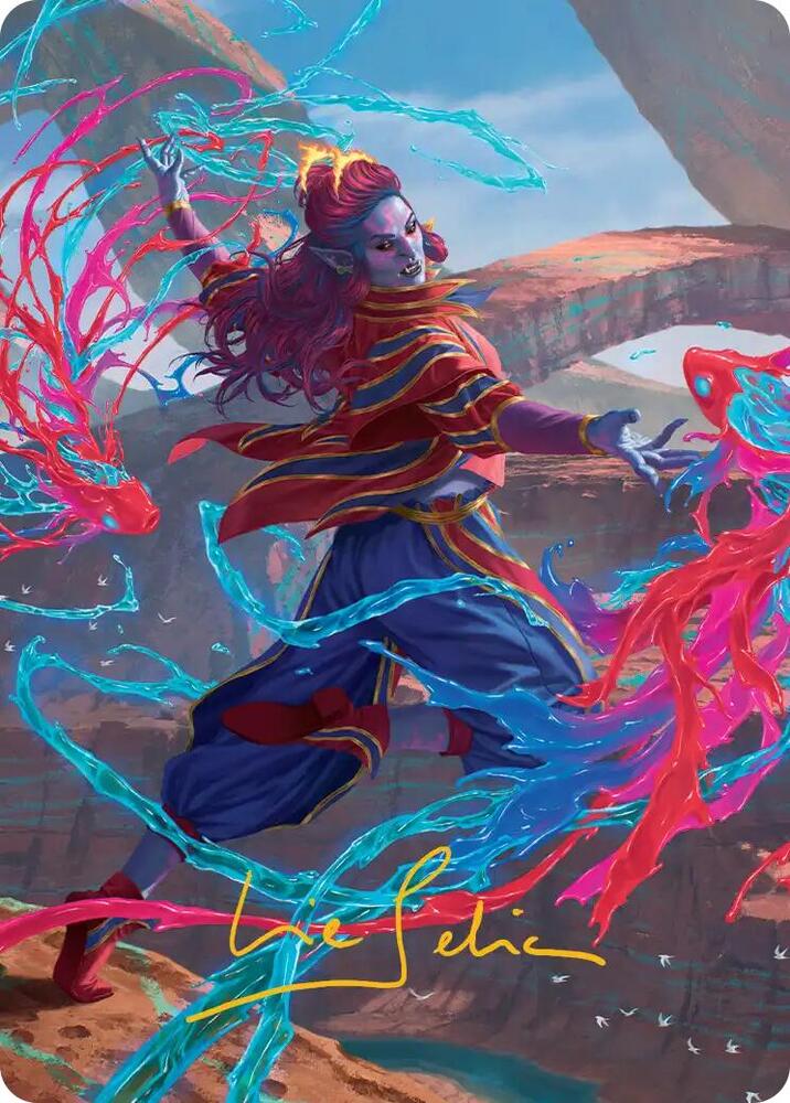 Rootha Mastering the Moment Art Card Gold Stamped Signature 34 (Art Series: Secrets of Strixhaven)  | Good Games Modbury