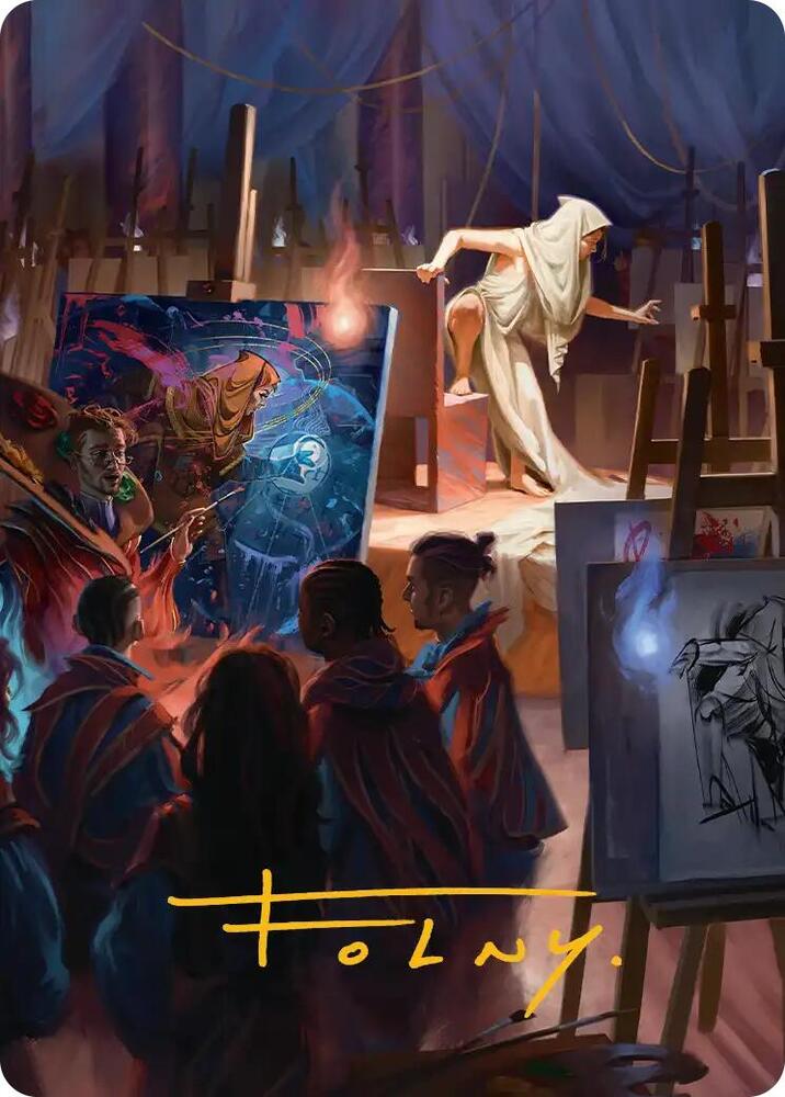 Archaeomancer Art Card Gold Stamped Signature 41 (Art Series: Secrets of Strixhaven)  | Good Games Modbury