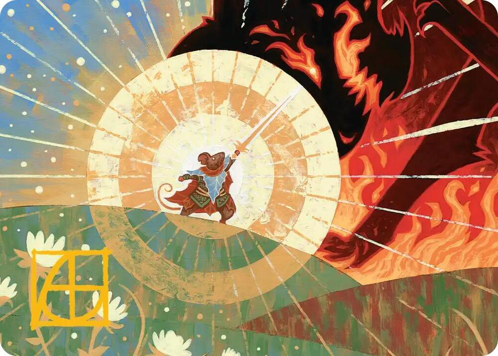 Repel Calamity Art Card Gold Stamped Signature 43 (Art Series: Secrets of Strixhaven)  | Good Games Modbury