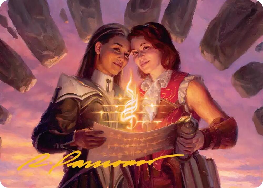 Joined Researchers Art Card Gold Stamped Signature 5 (Art Series: Secrets of Strixhaven)  | Good Games Modbury