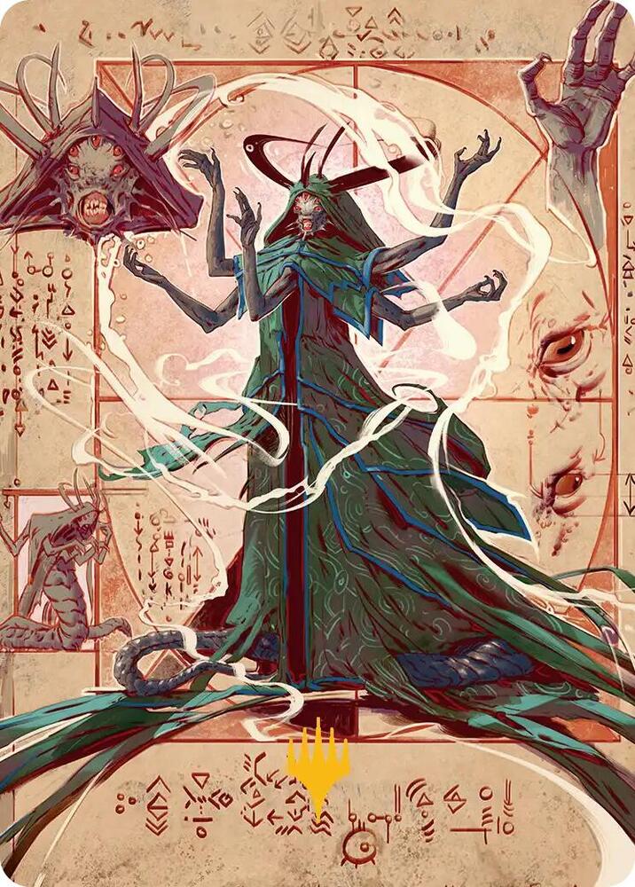 Tragedy Feaster Art Card Gold Stamped Planeswalker Symbol 30 (Art Series: Secrets of Strixhaven)  | Good Games Modbury