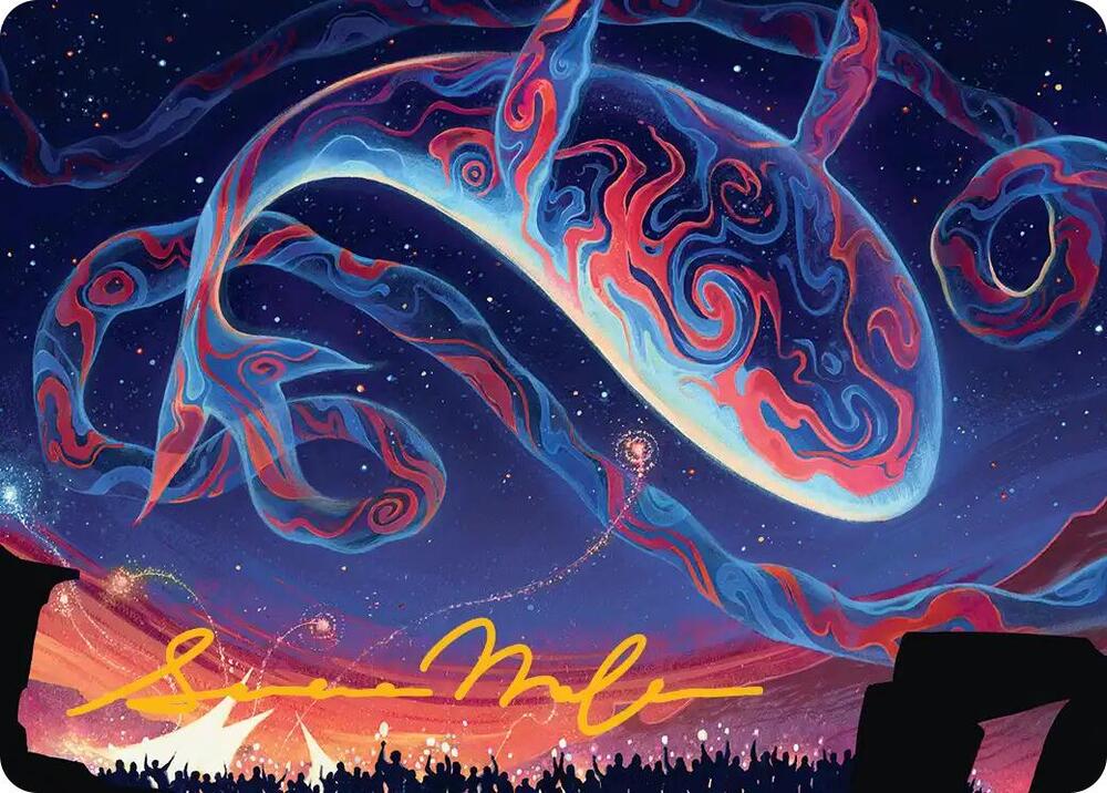 Spectacular Skywhale Art Card Gold Stamped Signature 24 (Art Series: Secrets of Strixhaven)  | Good Games Modbury