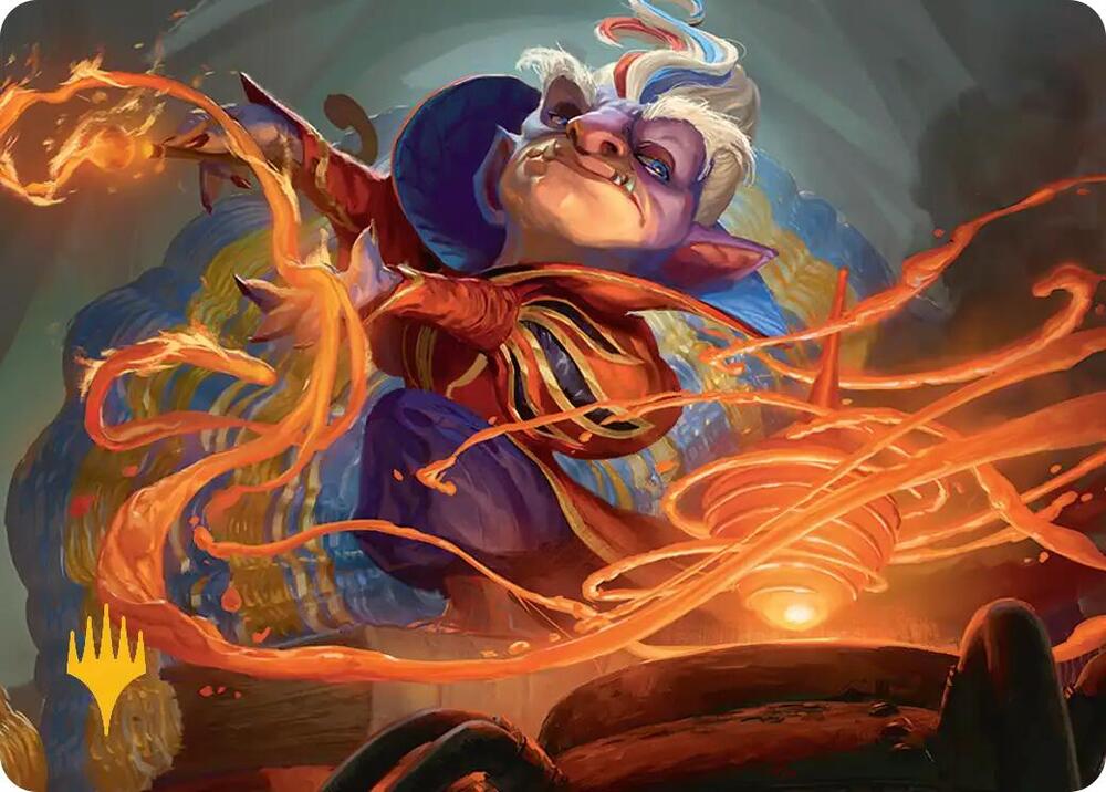 Goblin Glasswright Art Card Gold Stamped Planeswalker Symbol 13 (Art Series: Secrets of Strixhaven)  | Good Games Modbury
