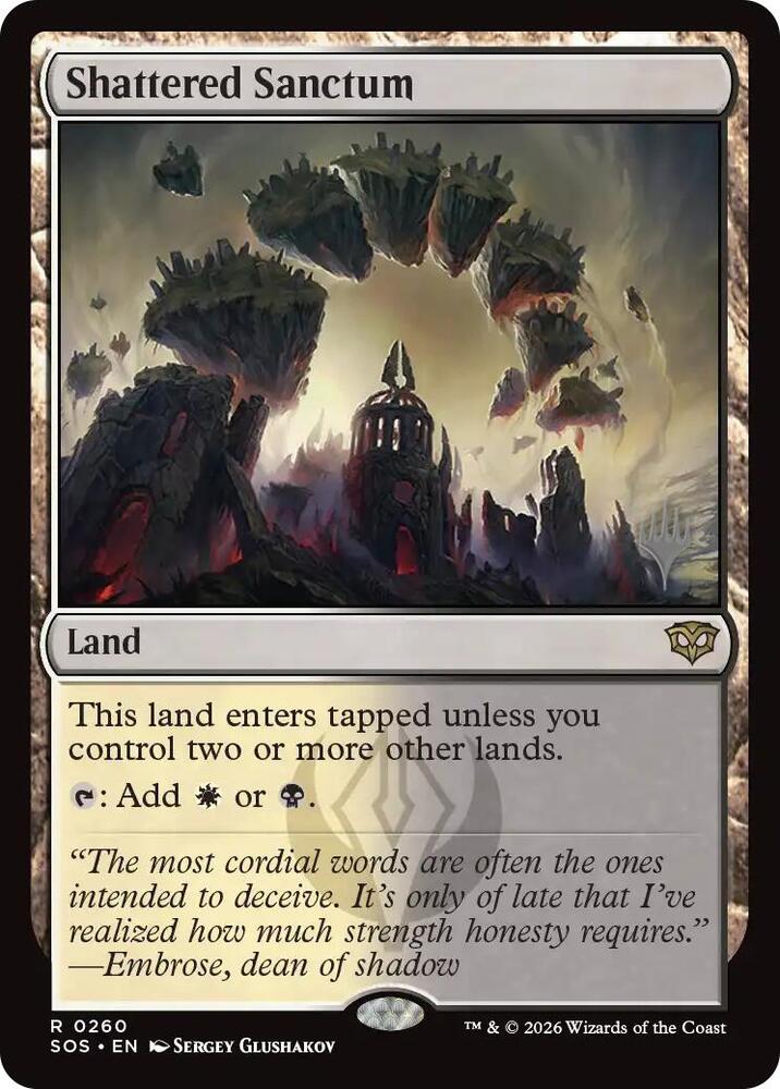 Shattered Sanctum 260 (Promo Pack: Secrets of Strixhaven)  - Foil | Good Games Modbury