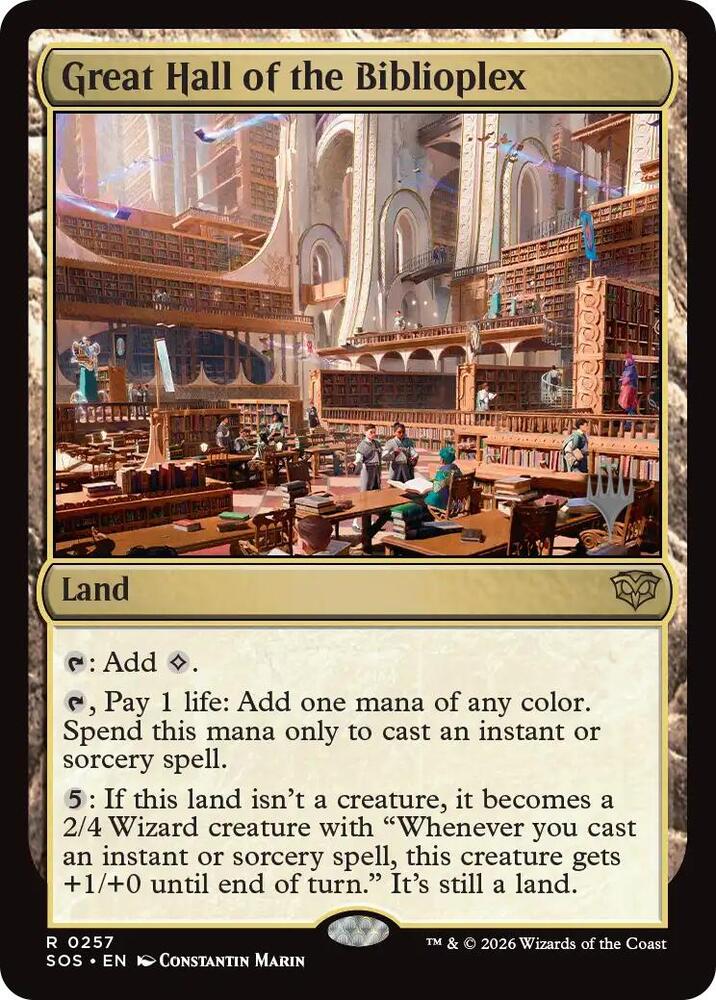 Great Hall of the Biblioplex 257 (Promo Pack: Secrets of Strixhaven)  | Good Games Modbury