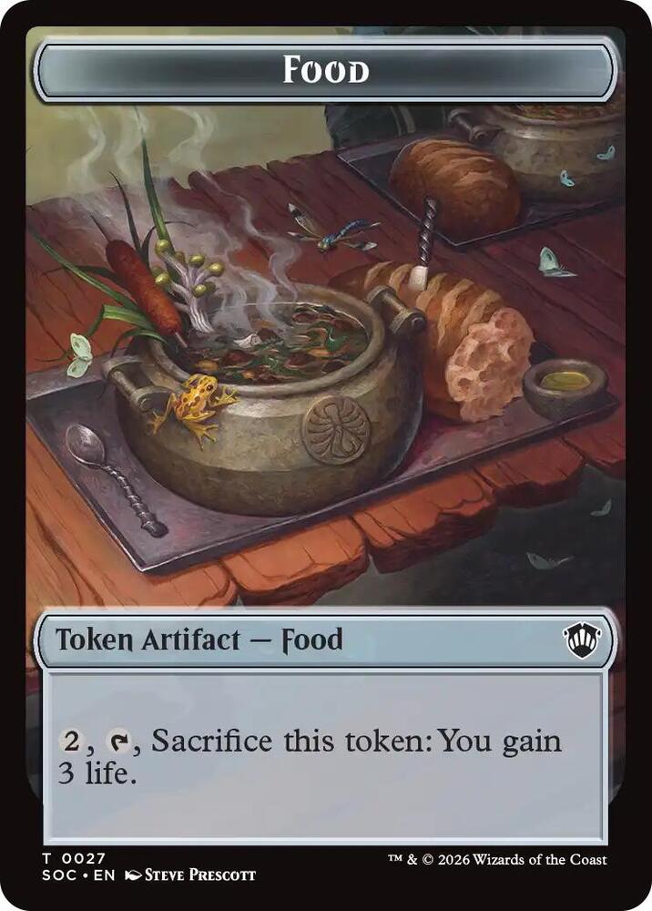 Food Citys Blessing Double Sided Token 27 // 29 (Commander: Secrets of Strixhaven)  | Good Games Modbury