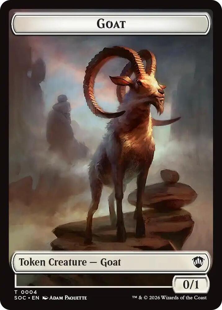 Goat Fungus Beast Double Sided Token 4 // 17 (Commander: Secrets of Strixhaven)  | Good Games Modbury