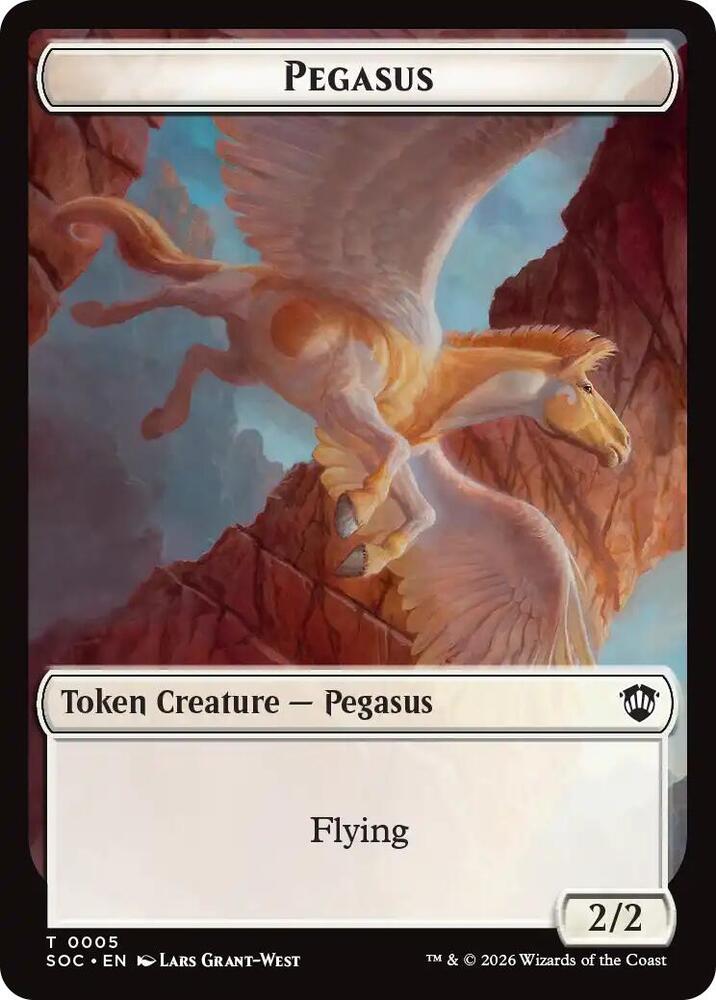 Pegasus Inkling 0022 Double Sided Token 5 // 22 (Commander: Secrets of Strixhaven)  | Good Games Modbury
