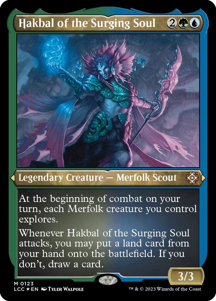 Hakbal of the Surging Soul Display Commander Thick Stock 123 (Commander: The Lost Caverns of Ixalan)  - Foil | Good Games Modbury