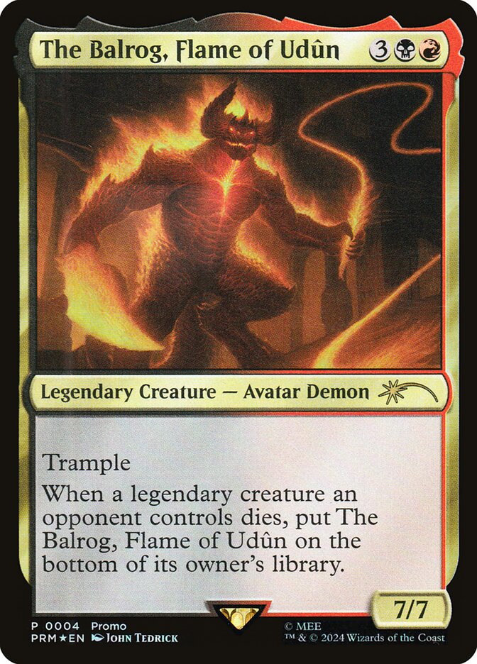 The Balrog, Flame of Udûn 4/4 (Unique and Miscellaneous Promos)  - Foil | Good Games Modbury