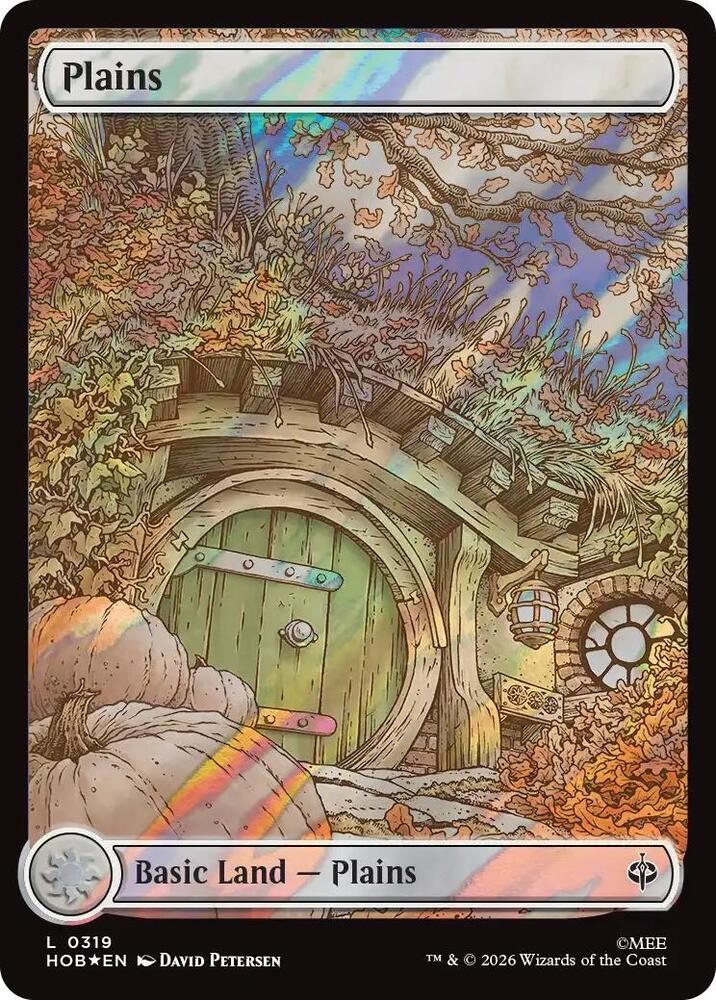 Plains 319 (The Hobbit)  - Full Art Surge Foil | Good Games Modbury
