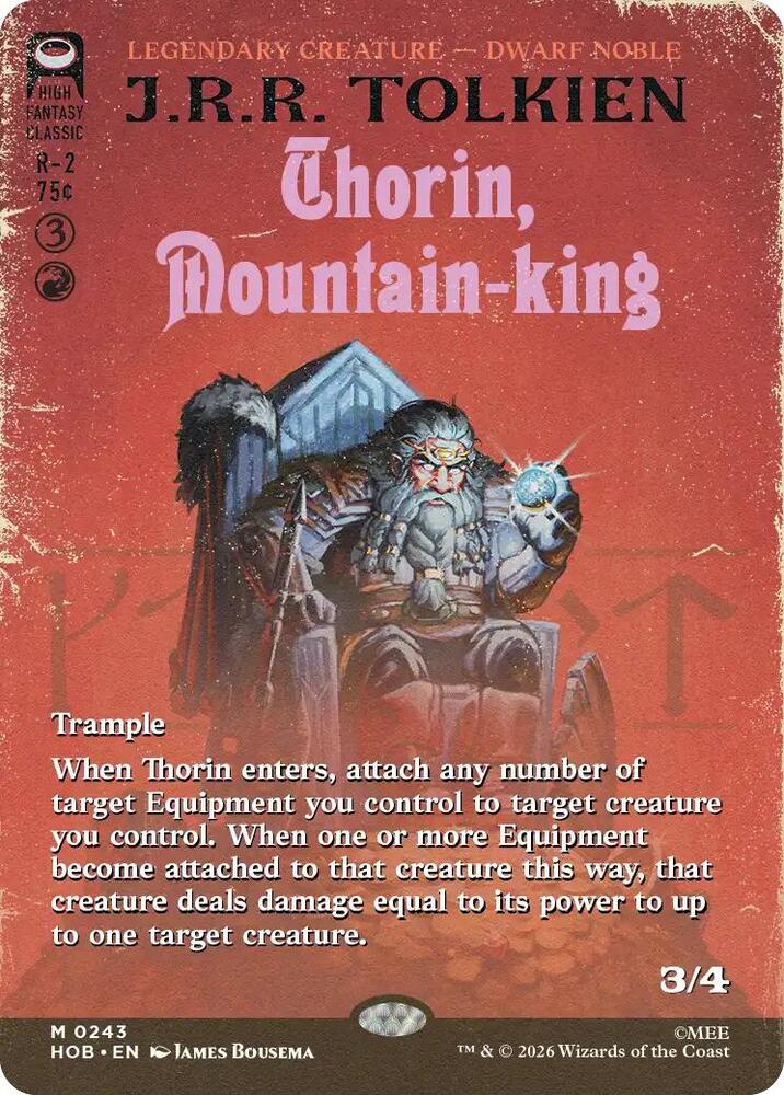 Thorin, Mountain-king 243 (The Hobbit)  - Borderless | Good Games Modbury