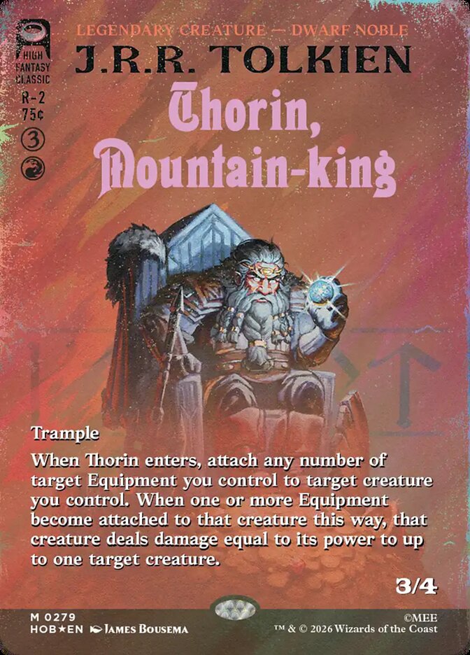 Thorin, Mountain-king 279 (The Hobbit)  - Borderless Surge Foil | Good Games Modbury