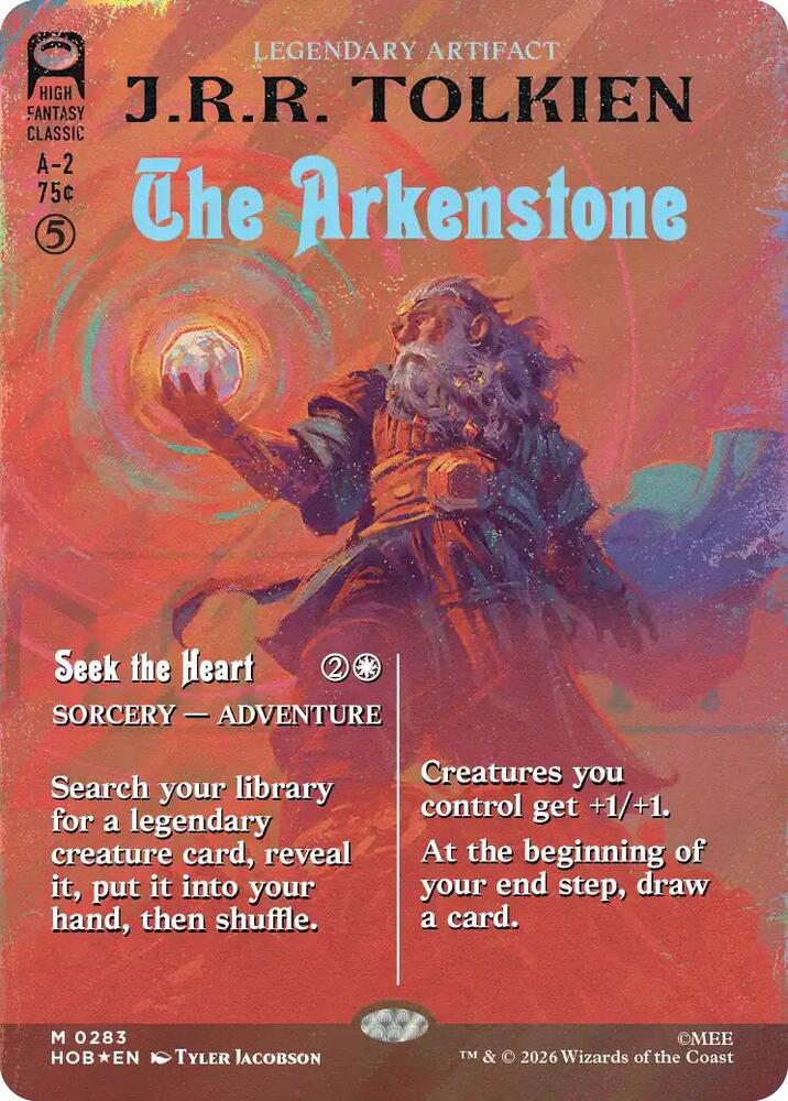 The Arkenstone // Seek the Heart 283 (The Hobbit)  - Borderless Surge Foil | Good Games Modbury