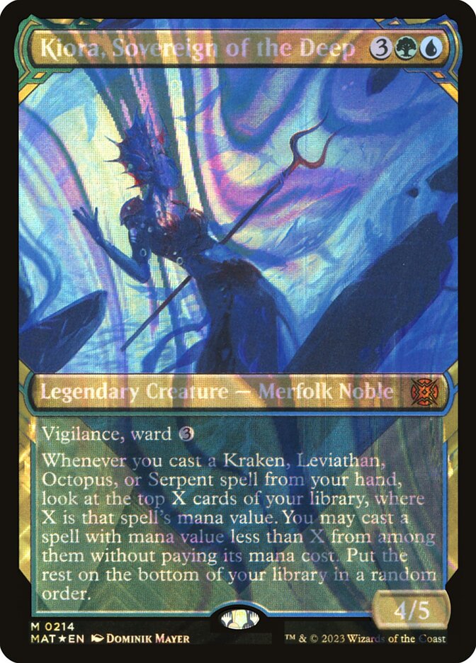 Kiora, Sovereign of the Deep 214/50 (March of the Machine: The Aftermath)  - Showcase Halo Foil | Good Games Modbury