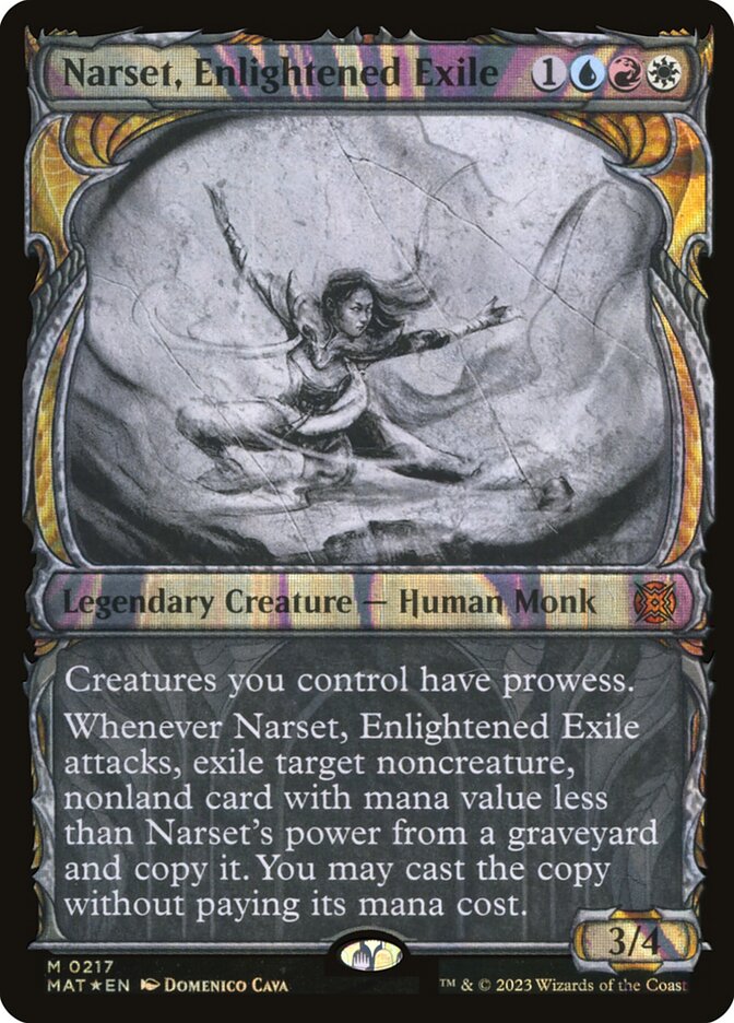 Narset, Enlightened Exile 217/50 (March of the Machine: The Aftermath)  - Showcase Halo Foil | Good Games Modbury