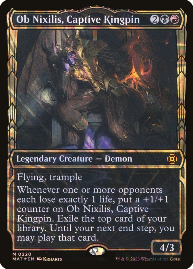 Ob Nixilis, Captive Kingpin 220/50 (March of the Machine: The Aftermath)  - Showcase Halo Foil | Good Games Modbury