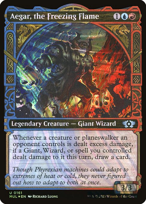 Aegar, the Freezing Flame 161/65 (March of the Machine: Multiverse Legends)  - Showcase Halo Foil | Good Games Modbury