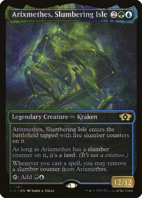Arixmethes, Slumbering Isle 162/65 (March of the Machine: Multiverse Legends)  - Showcase Halo Foil | Good Games Modbury