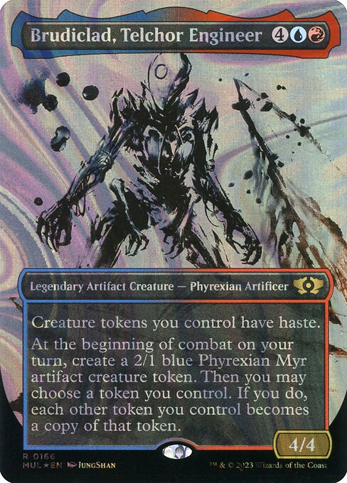 Brudiclad, Telchor Engineer 166/65 (March of the Machine: Multiverse Legends)  - Borderless Halo Foil | Good Games Modbury