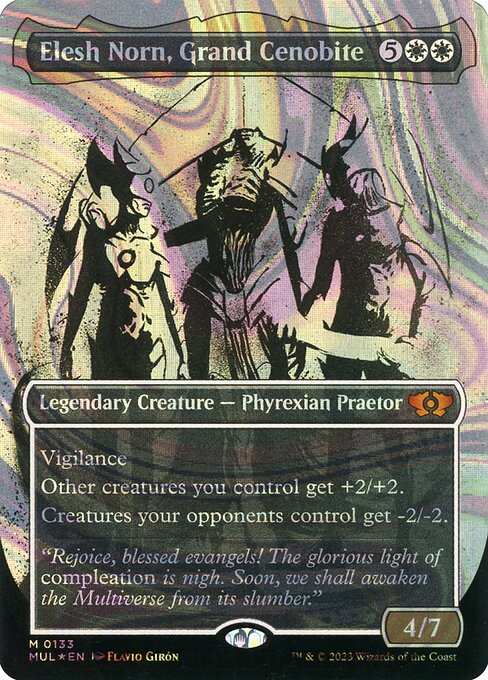 Elesh Norn, Grand Cenobite 133/65 (March of the Machine: Multiverse Legends)  - Borderless Halo Foil | Good Games Modbury