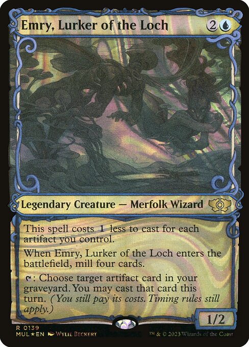 Emry, Lurker of the Loch 139/65 (March of the Machine: Multiverse Legends)  - Showcase Halo Foil | Good Games Modbury