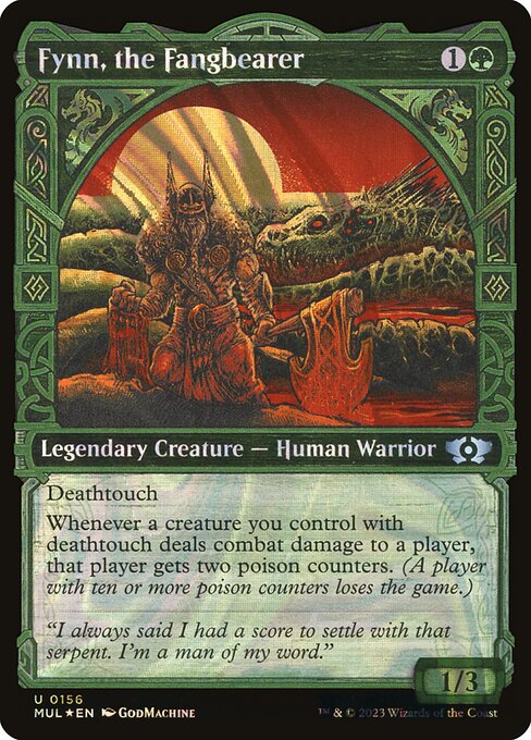 Fynn, the Fangbearer 156/65 (March of the Machine: Multiverse Legends)  - Showcase Halo Foil | Good Games Modbury