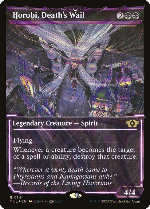 Horobi, Death's Wail 144/65 (March of the Machine: Multiverse Legends)  - Showcase Halo Foil | Good Games Modbury