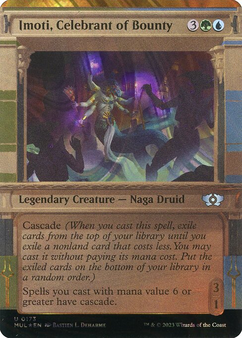 Imoti, Celebrant of Bounty 173/65 (March of the Machine: Multiverse Legends)  - Showcase Halo Foil | Good Games Modbury