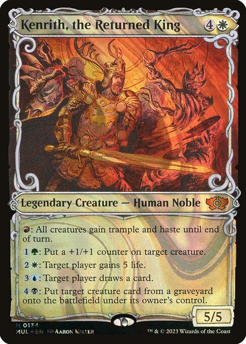 Kenrith, the Returned King 134/65 (March of the Machine: Multiverse Legends)  - Showcase Halo Foil | Good Games Modbury