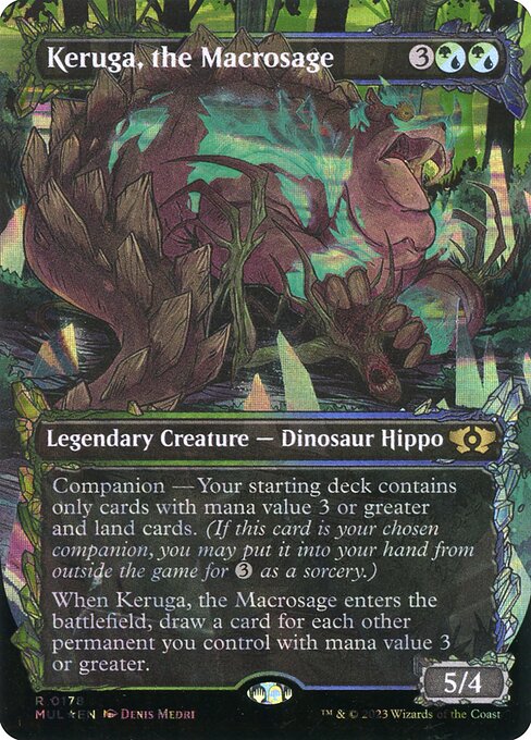 Keruga, the Macrosage 178/65 (March of the Machine: Multiverse Legends)  - Borderless Halo Foil | Good Games Modbury