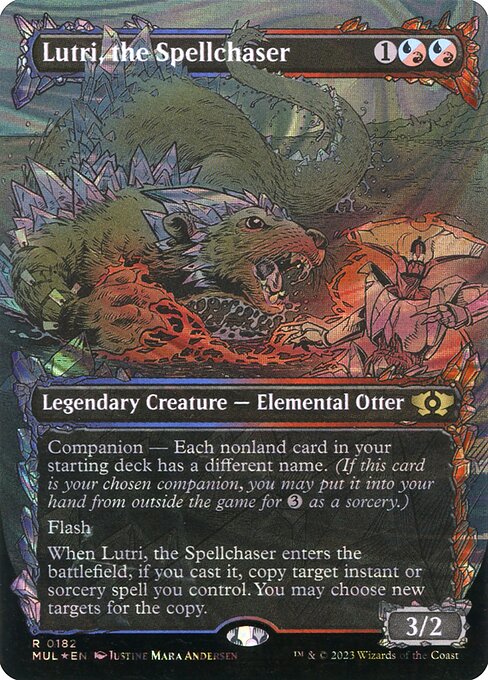 Lutri, the Spellchaser 182/65 (March of the Machine: Multiverse Legends)  - Borderless Halo Foil | Good Games Modbury