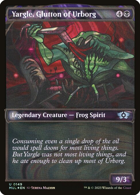 Yargle, Glutton of Urborg 149 (March of the Machine: Multiverse Legends)  - Showcase Halo Foil | Good Games Modbury