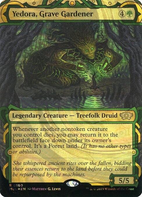 Yedora, Grave Gardener 160/65 (March of the Machine: Multiverse Legends)  - Showcase Halo Foil | Good Games Modbury