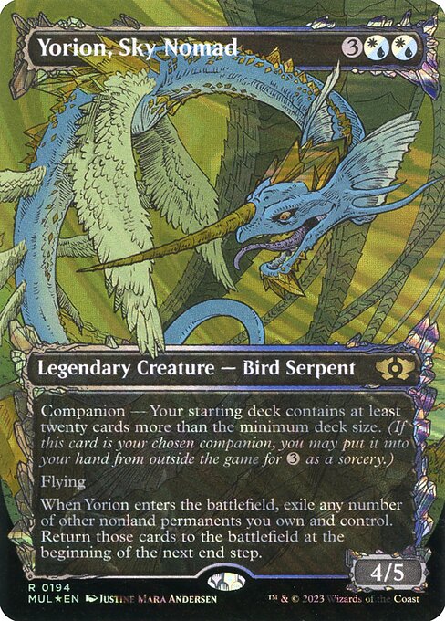 Yorion, Sky Nomad 194/65 (March of the Machine: Multiverse Legends)  - Borderless Halo Foil | Good Games Modbury