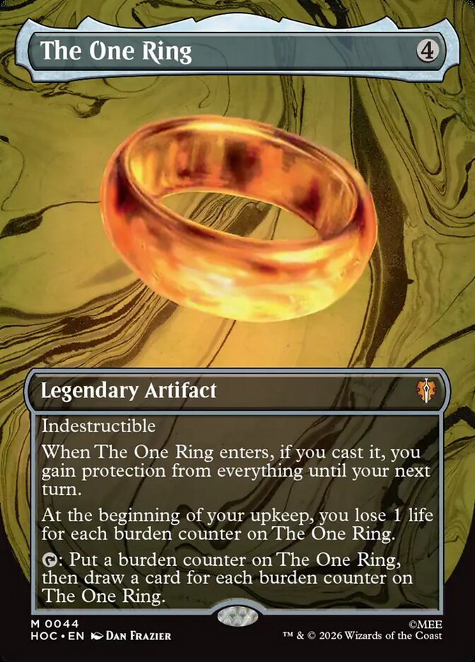 The One Ring 44 (The Hobbit: Eternal-Legal)  - Borderless Foil | Good Games Modbury