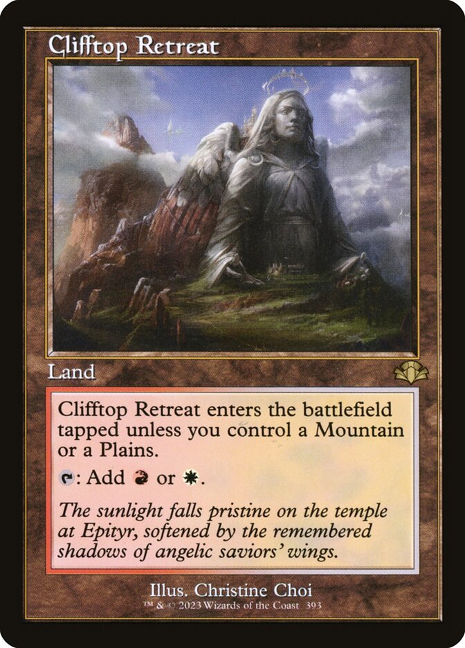 Clifftop Retreat 393/261 (Dominaria Remastered)  - Retro | Good Games Modbury