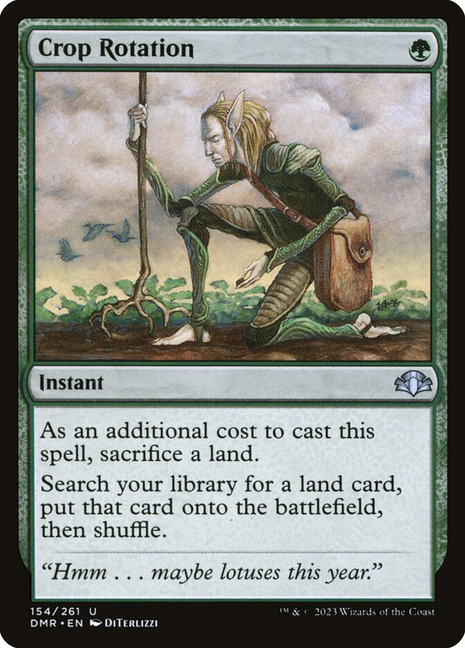 Crop Rotation 154 (Dominaria Remastered)  - Foil | Good Games Modbury