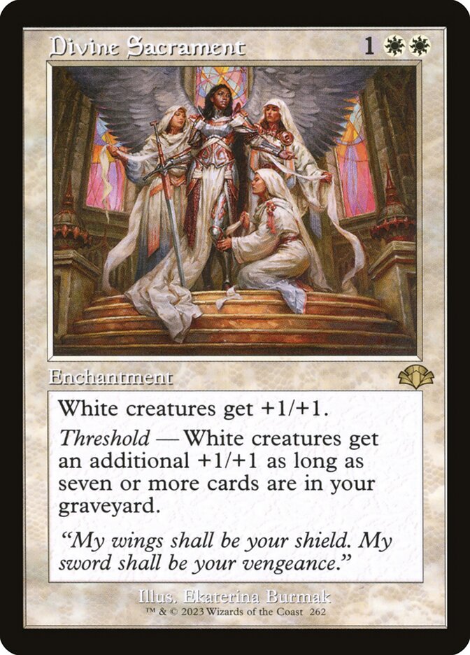 Divine Sacrament 262/261 (Dominaria Remastered)  - Retro | Good Games Modbury