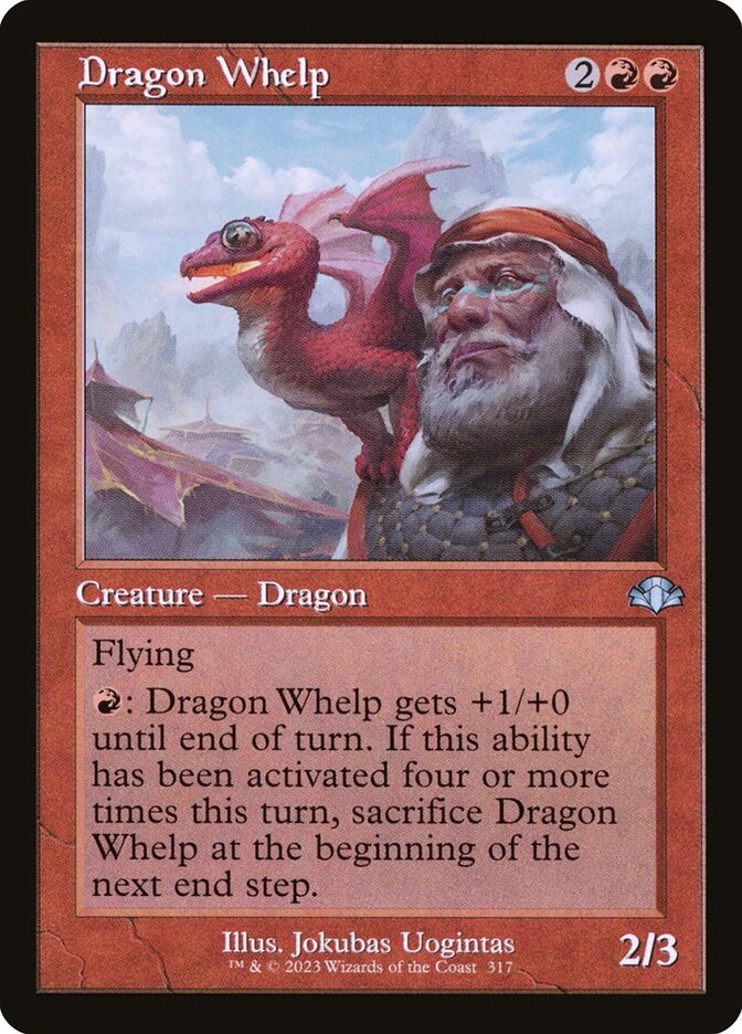 Dragon Whelp 317/261 (Dominaria Remastered)  - Retro | Good Games Modbury