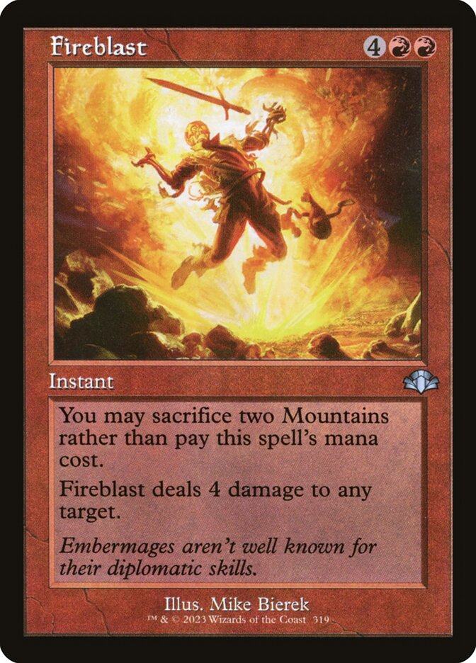 Fireblast 319/261 (Dominaria Remastered)  - Retro | Good Games Modbury