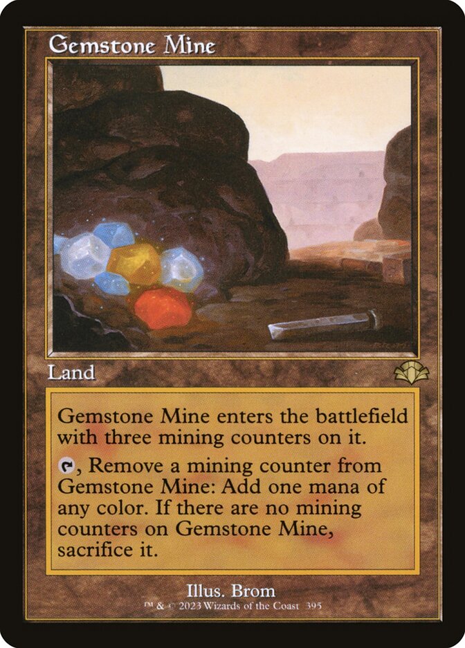 Gemstone Mine 395/261 (Dominaria Remastered)  - Retro | Good Games Modbury