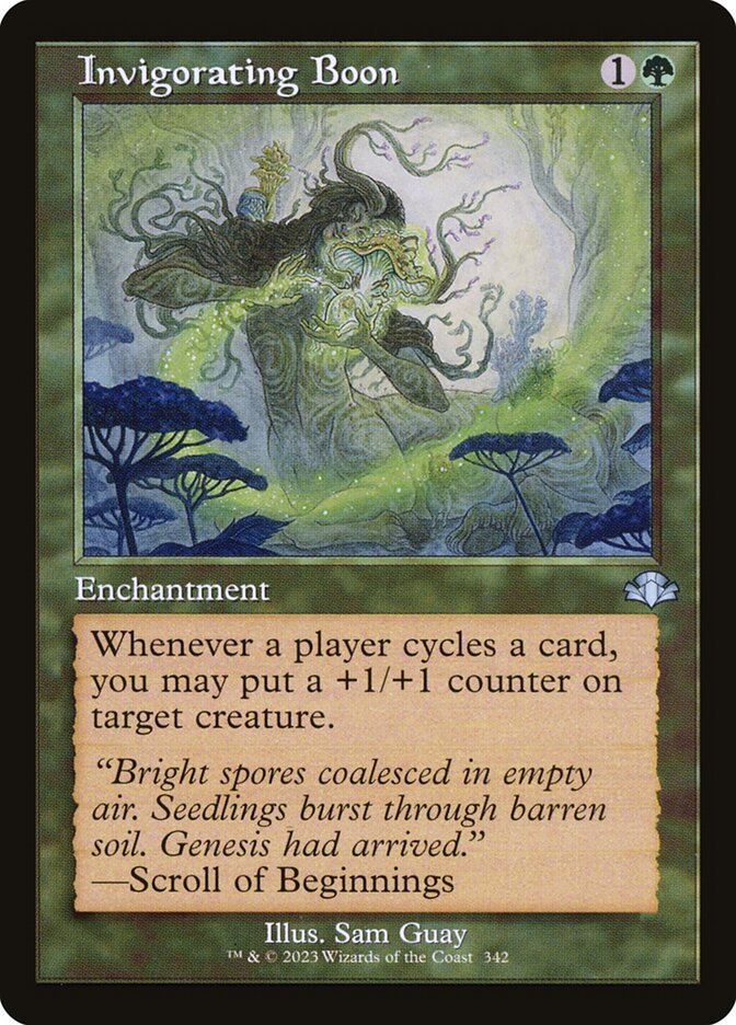 Invigorating Boon 342/261 (Dominaria Remastered)  - Retro Foil | Good Games Modbury