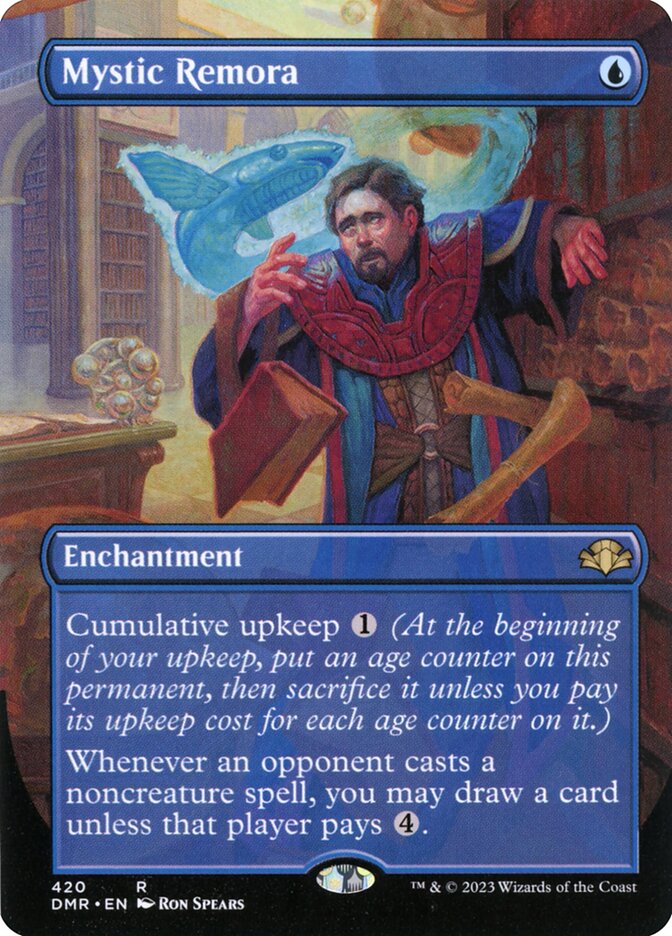 Mystic Remora 420 (Dominaria Remastered)  - Borderless | Good Games Modbury