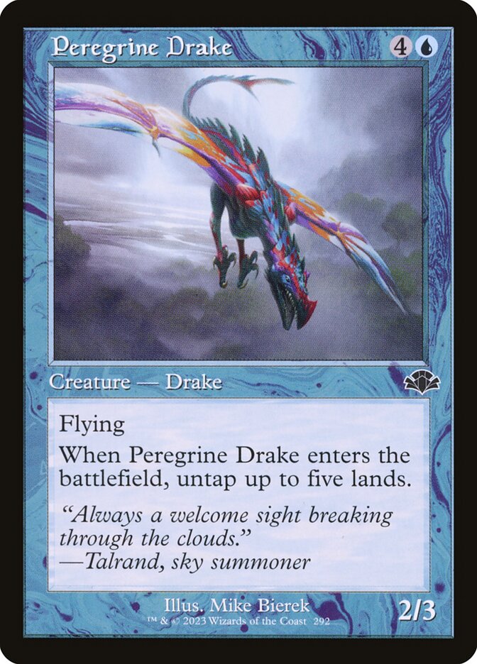 Peregrine Drake 292/261 (Dominaria Remastered)  - Retro | Good Games Modbury