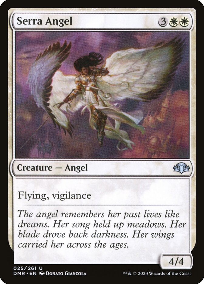 Serra Angel 25/261 (Dominaria Remastered)  - Foil | Good Games Modbury