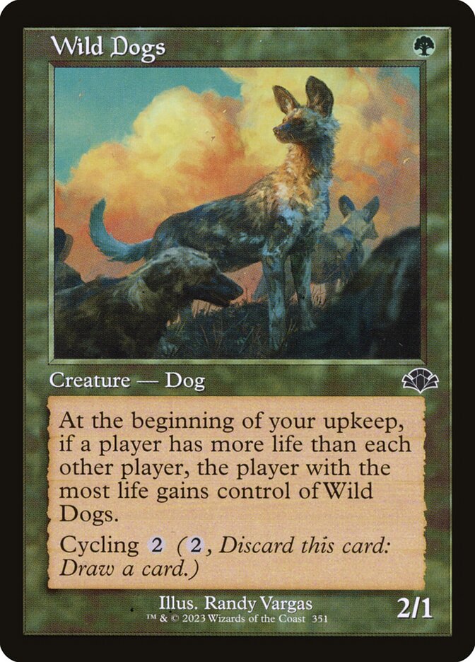 Wild Dogs 351/261 (Dominaria Remastered)  - Retro | Good Games Modbury