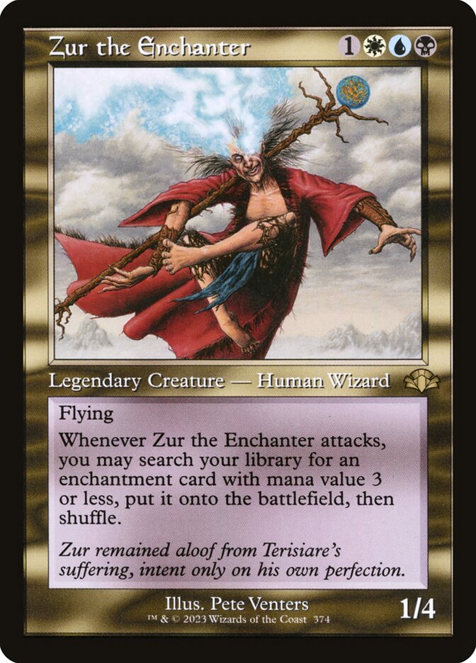 Zur the Enchanter Retro Frame 374/261 (Dominaria Remastered)  - Retro | Good Games Modbury